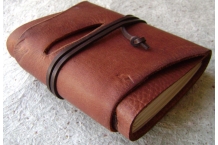 vintage style leather journal