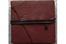 distressed leather journal