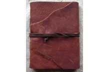 distressed leather journal