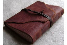 distressed leather journal